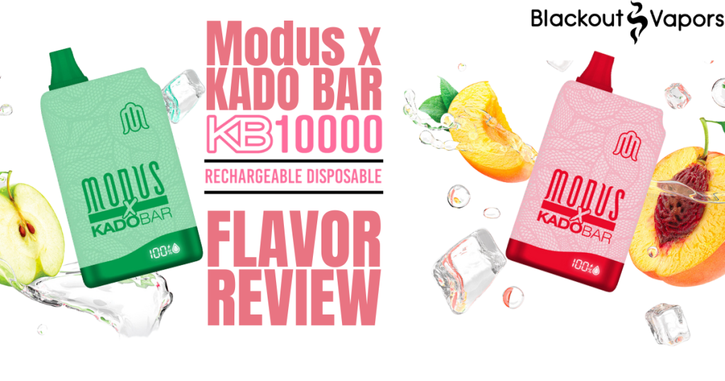 Modus x Kado Bar KB10000 in two flavors with fruits and ice