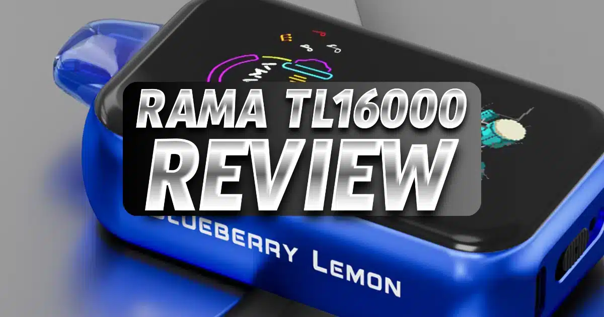 RAMA TL16000 disposable vape in blueberrry lemon flavor.