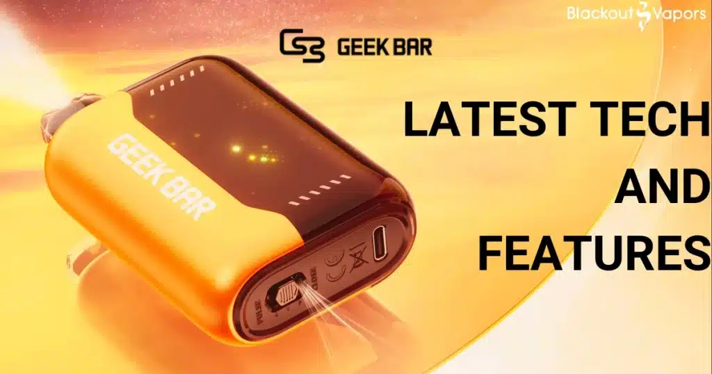 geek bar pulse x from bottom view with massive curved screen