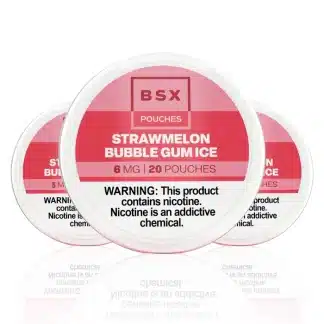 BSX Nicotine Pouches - Strawmelon Bubble Gum Ice