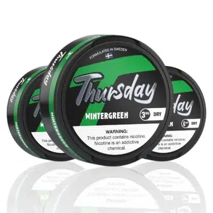 Thursday Dry Nicotine Pouches - Wintergreen