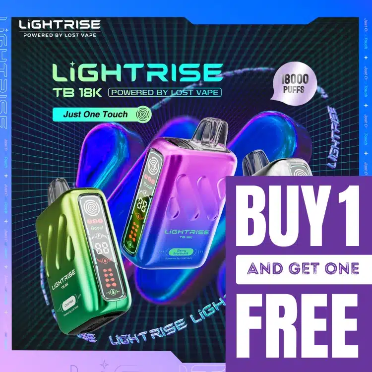 Lost Vape LIGHTRISE TB 18K 5% BOGO VAPE DEAL