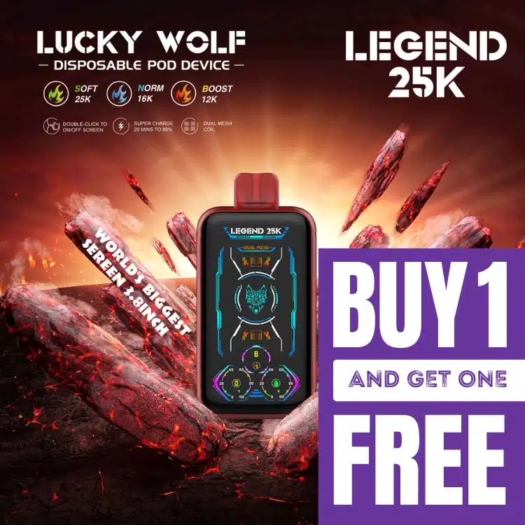 Lucky Wolf Legend 25K 5% BOGO VAPE DEAL
